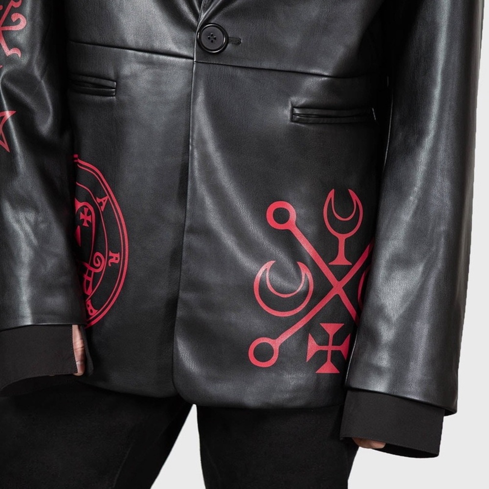 Killstar Zepar Faux Leather Jacket - Picture 3 of 5